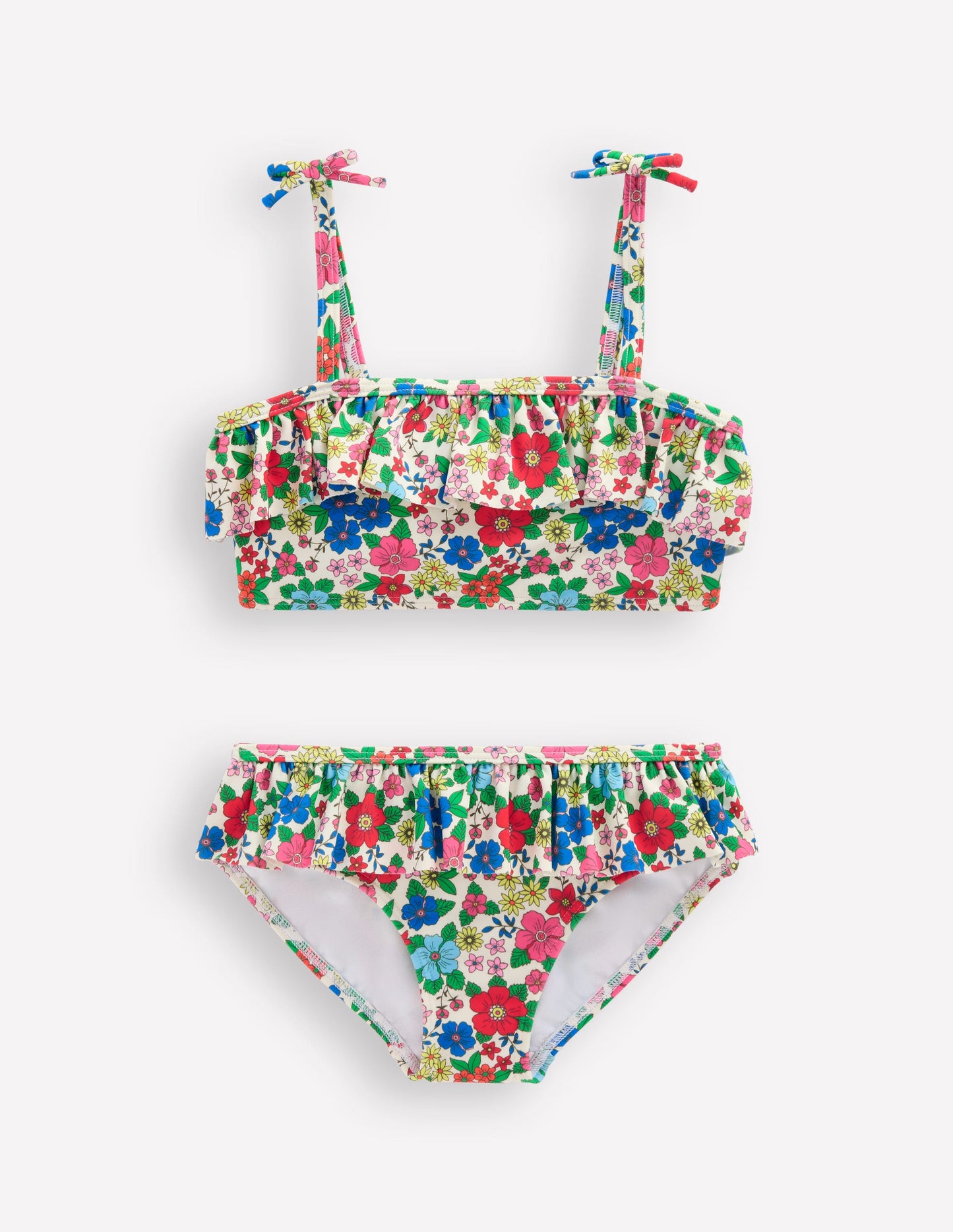 Tallulah Bikini mit Rüschen-Bunt Urlaub Blumenbeet