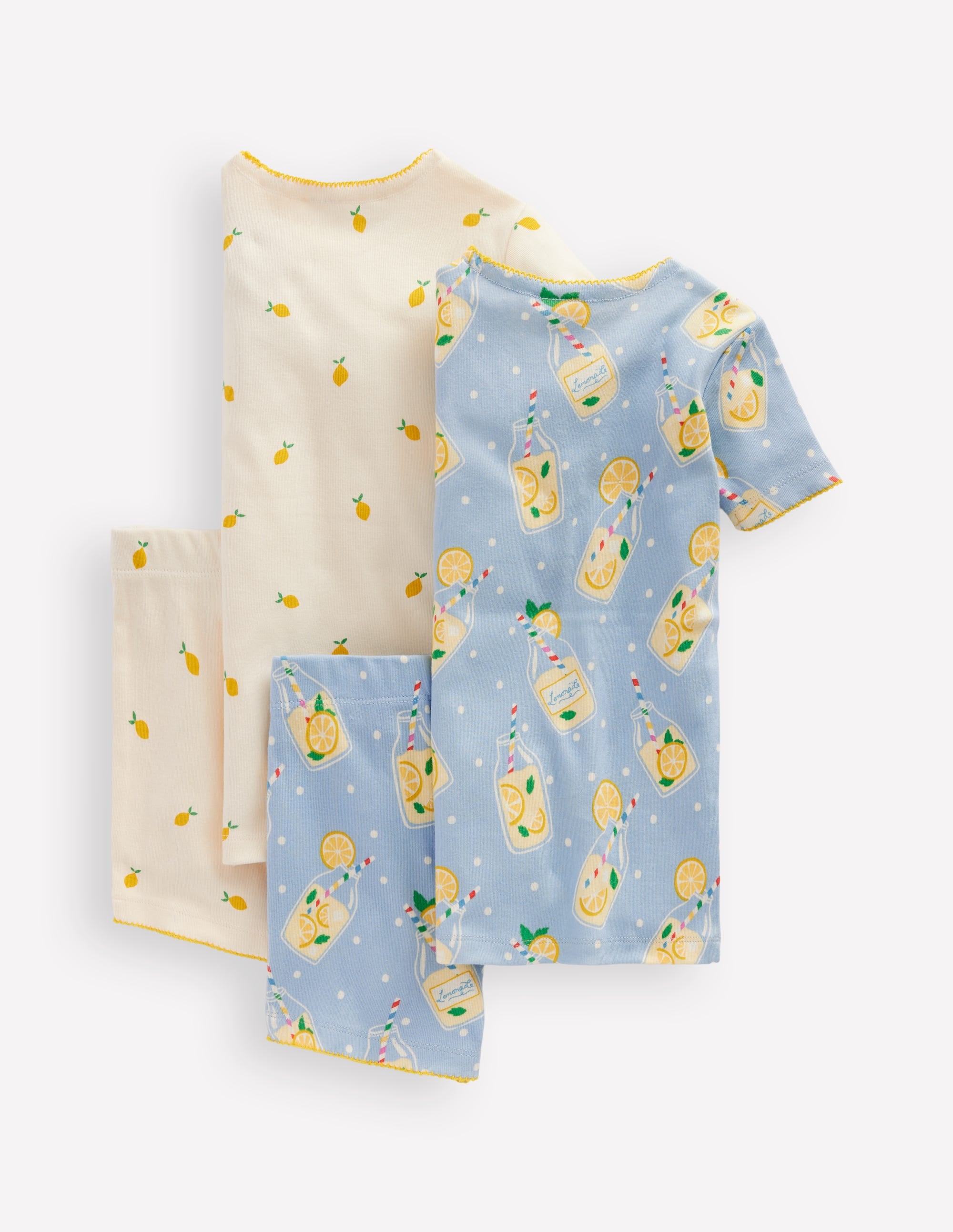 2 pyjamas courts-Limonade mix - Image 2