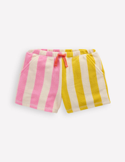 Printed Towelling Short-Hotchpotch Multi Stripe