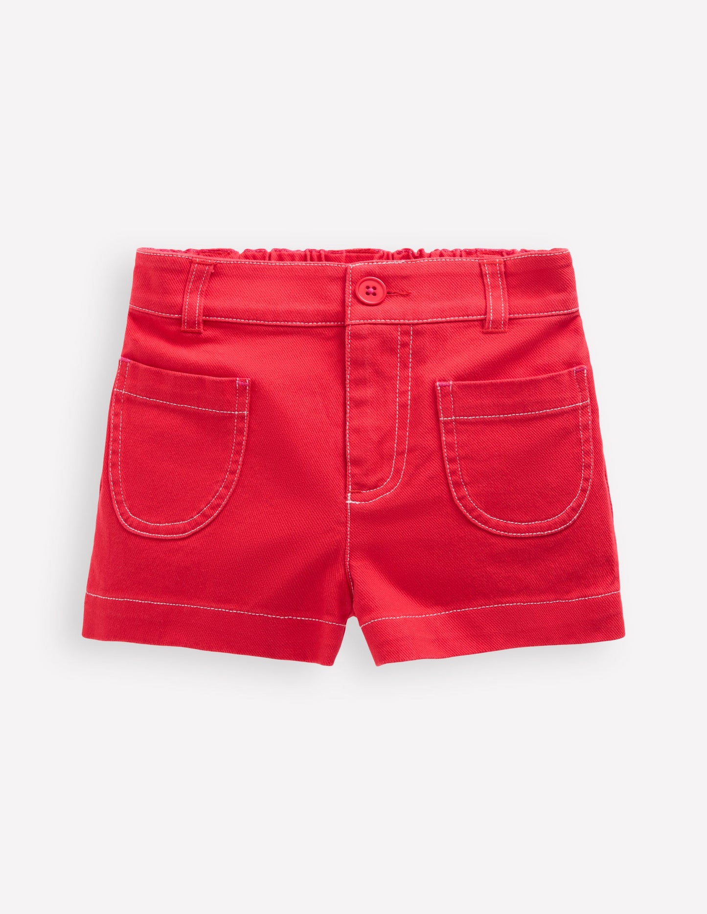 Shorts mit aufgesetzten Taschen-Löwenmäulchen