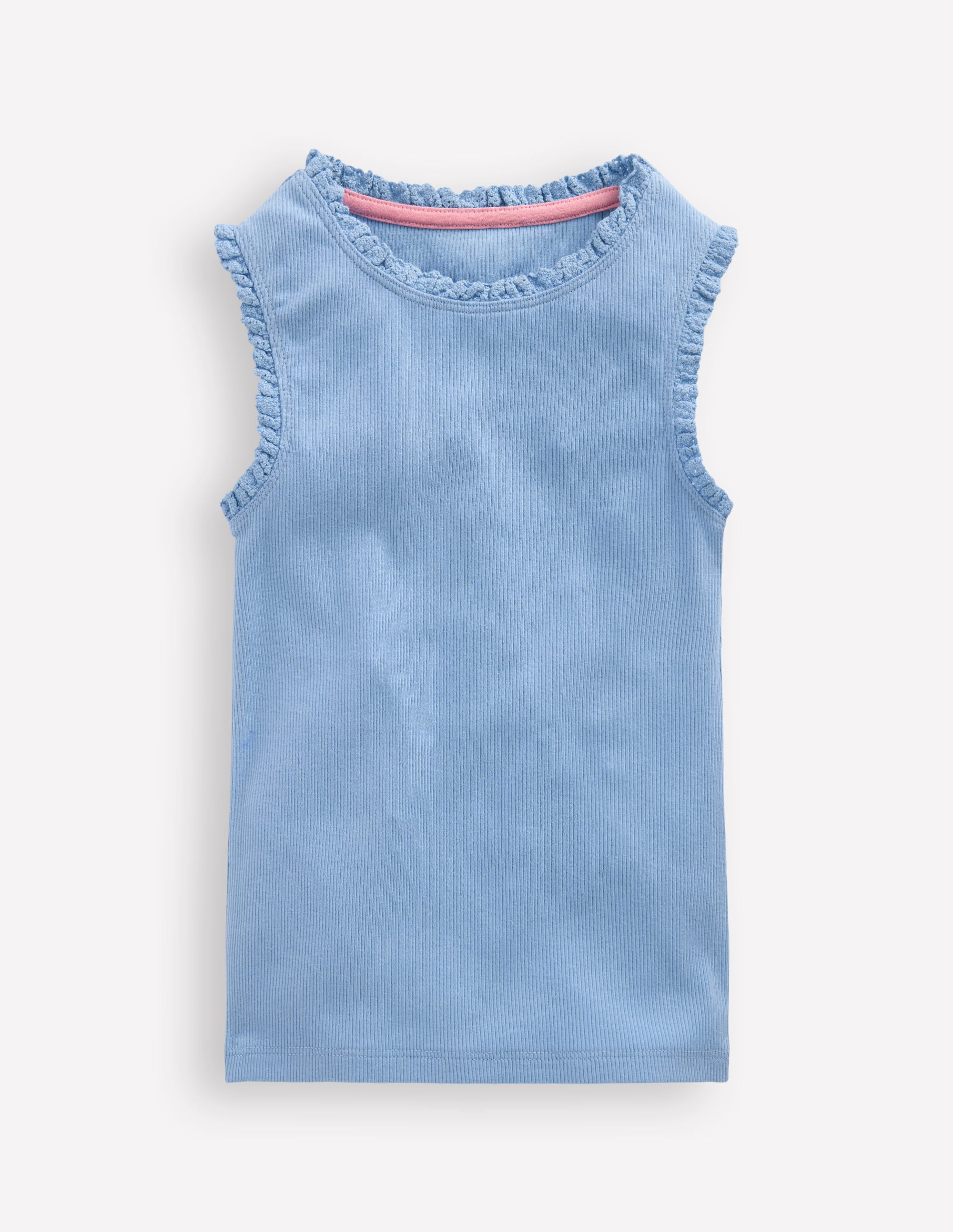 Geripptes Top mit Spitzenbesatz-Multi Spring Meadow - Image 1