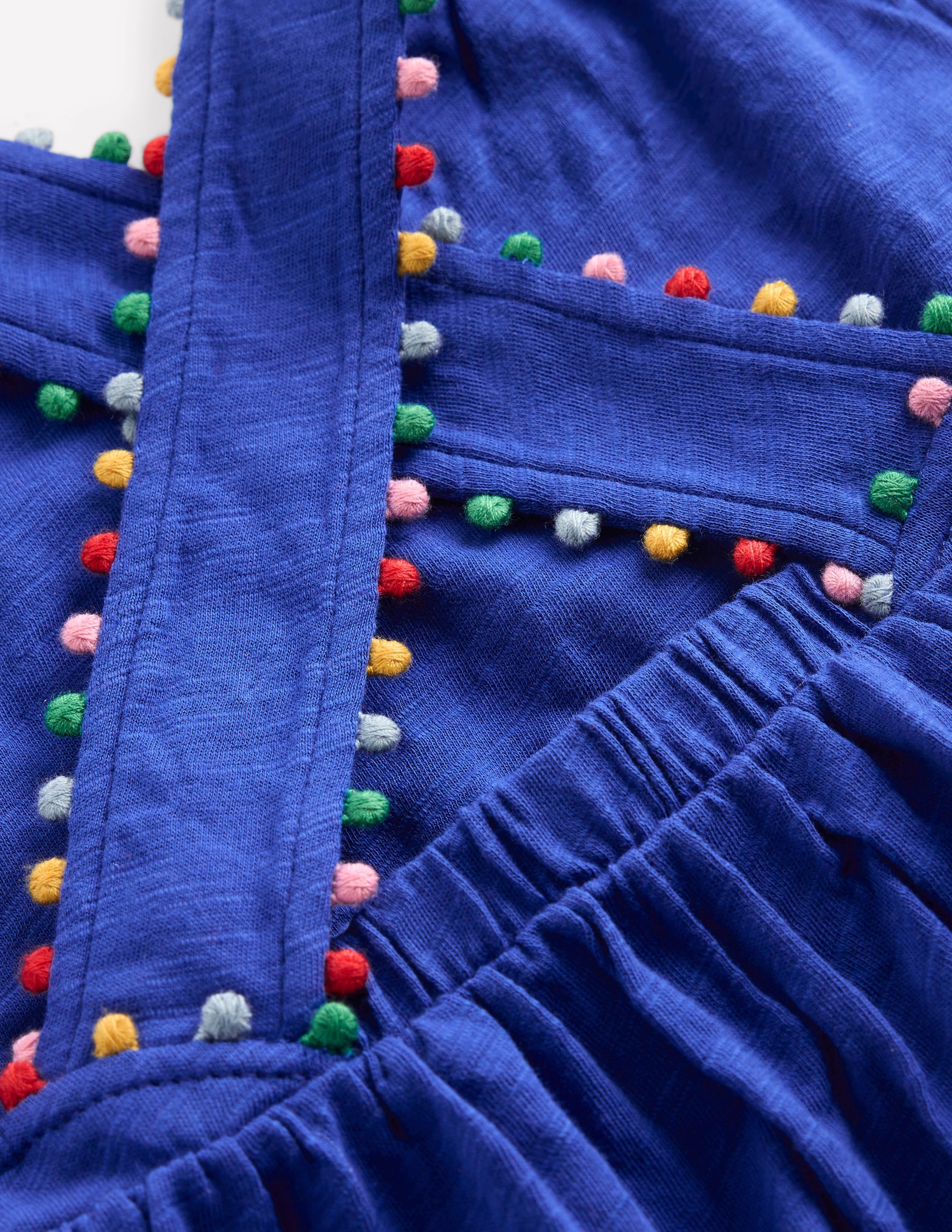 Top mit gekreuzten Rückenträgern und Bommeln-Leuchtendes Blau - Image 3