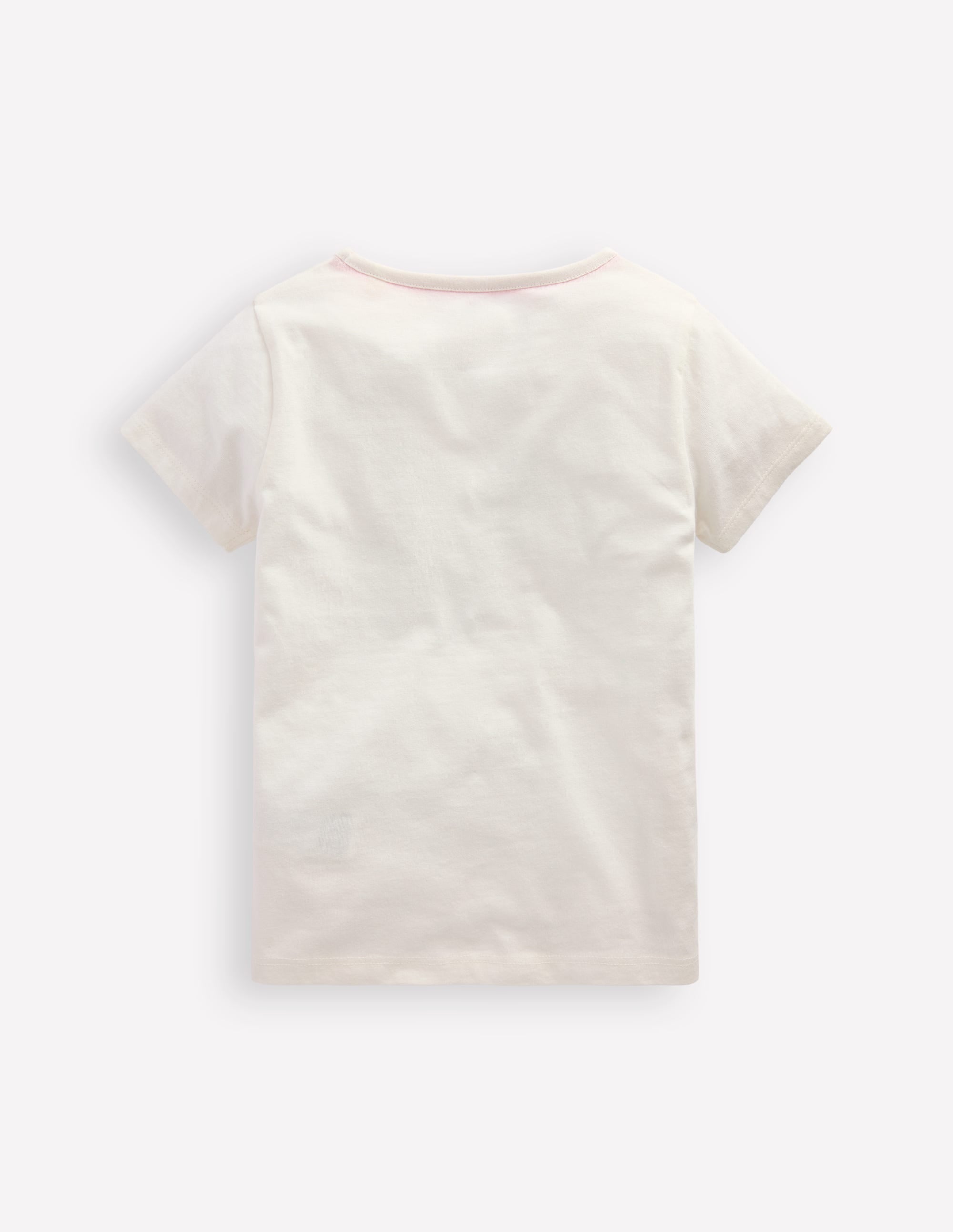 Short Sleeve Appliqué T-shirt-Ivory Rafting Pets - Image 2