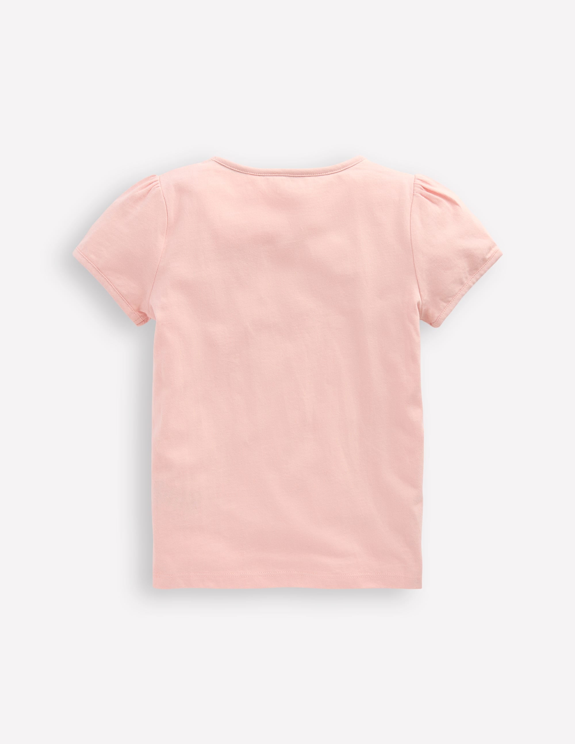 Top à manches bouffantes et super surpiqûres-Glaces rose craie - Image 2