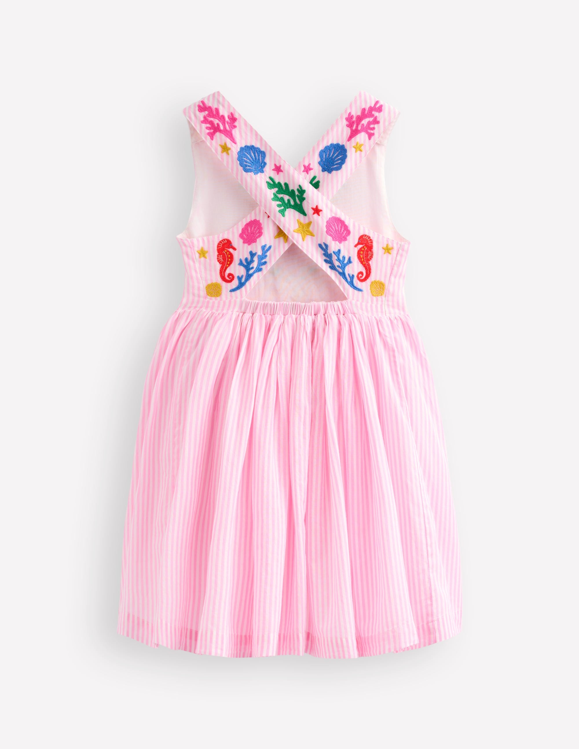 Harper Kleid mit gekreuzten Rückenträgern-Rosa Meerjungfrau - Image 3