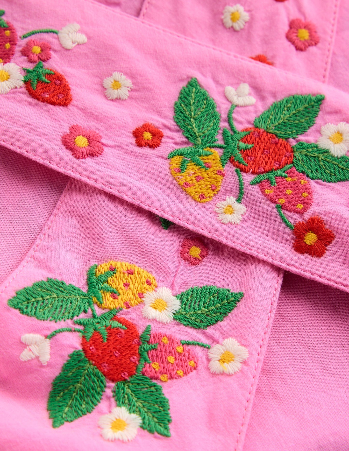 Robe Harper croisée dans le dos-Lit de fraises rose cosmos