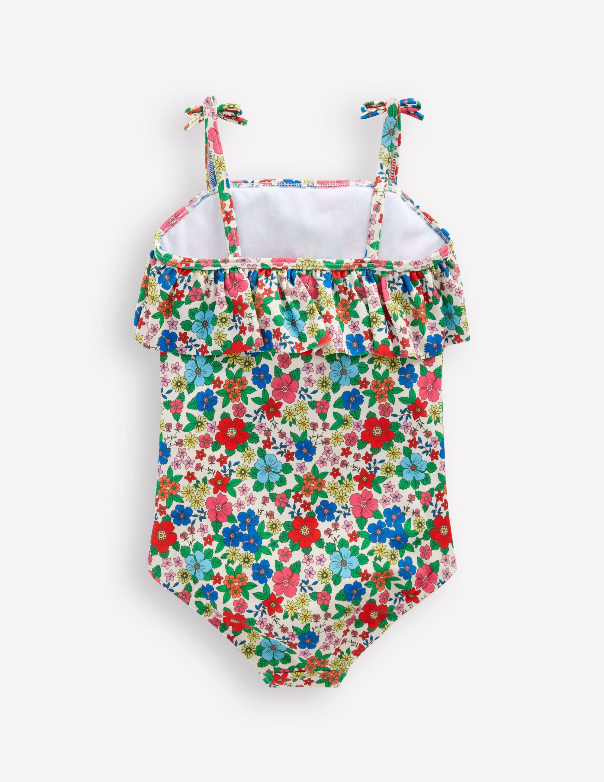 Maillot de bain à volants avec liens à nouer-Motif Holiday Flowerbed multi - Image 2