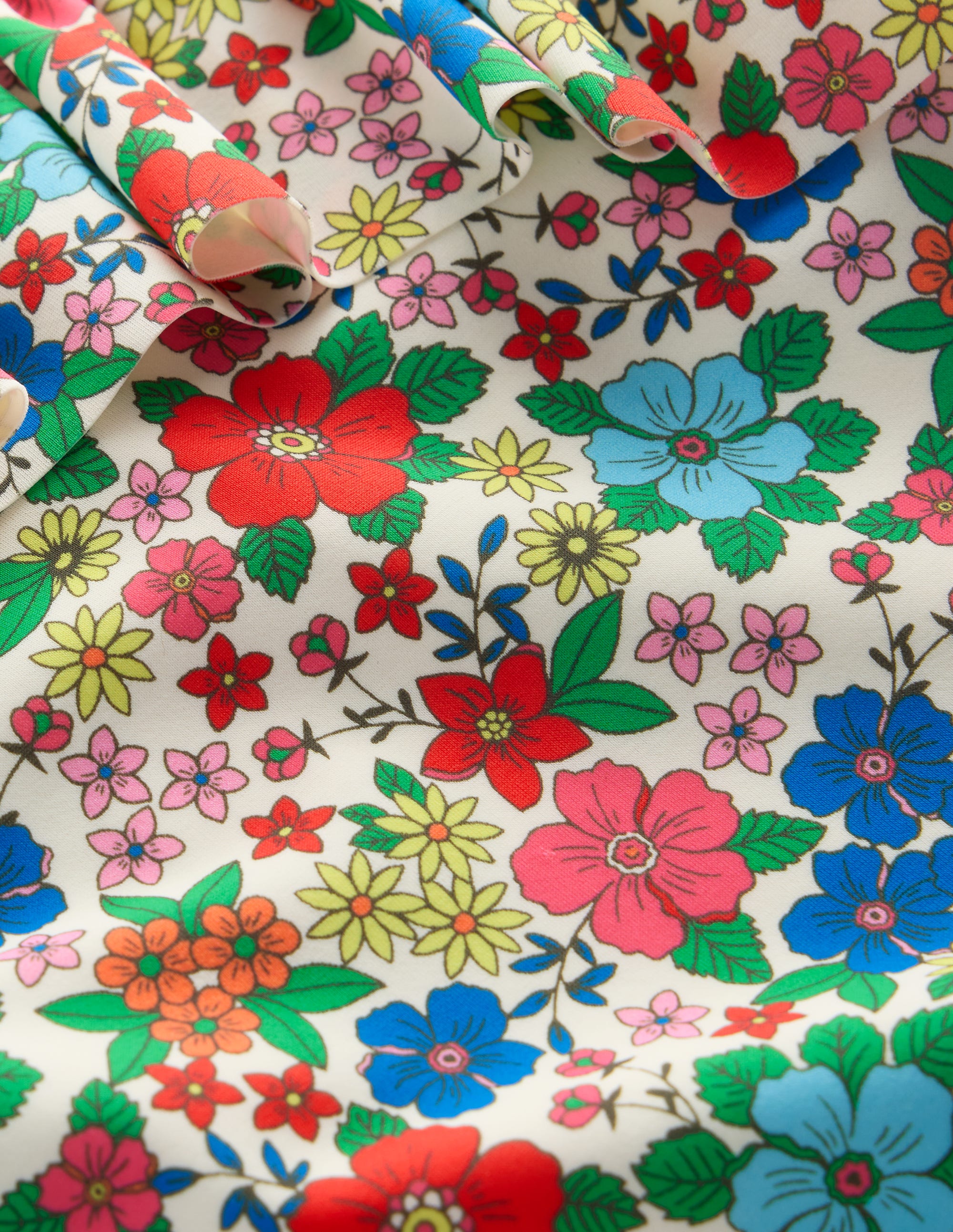 Maillot de bain à volants avec liens à nouer-Motif Holiday Flowerbed multi - Image 3