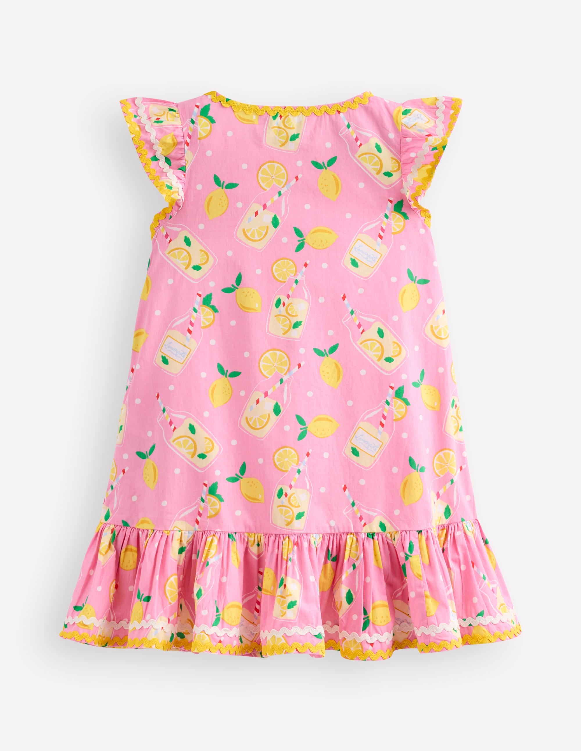 Robe de plage Emmy tissée-Limonade rose craie - Image 3