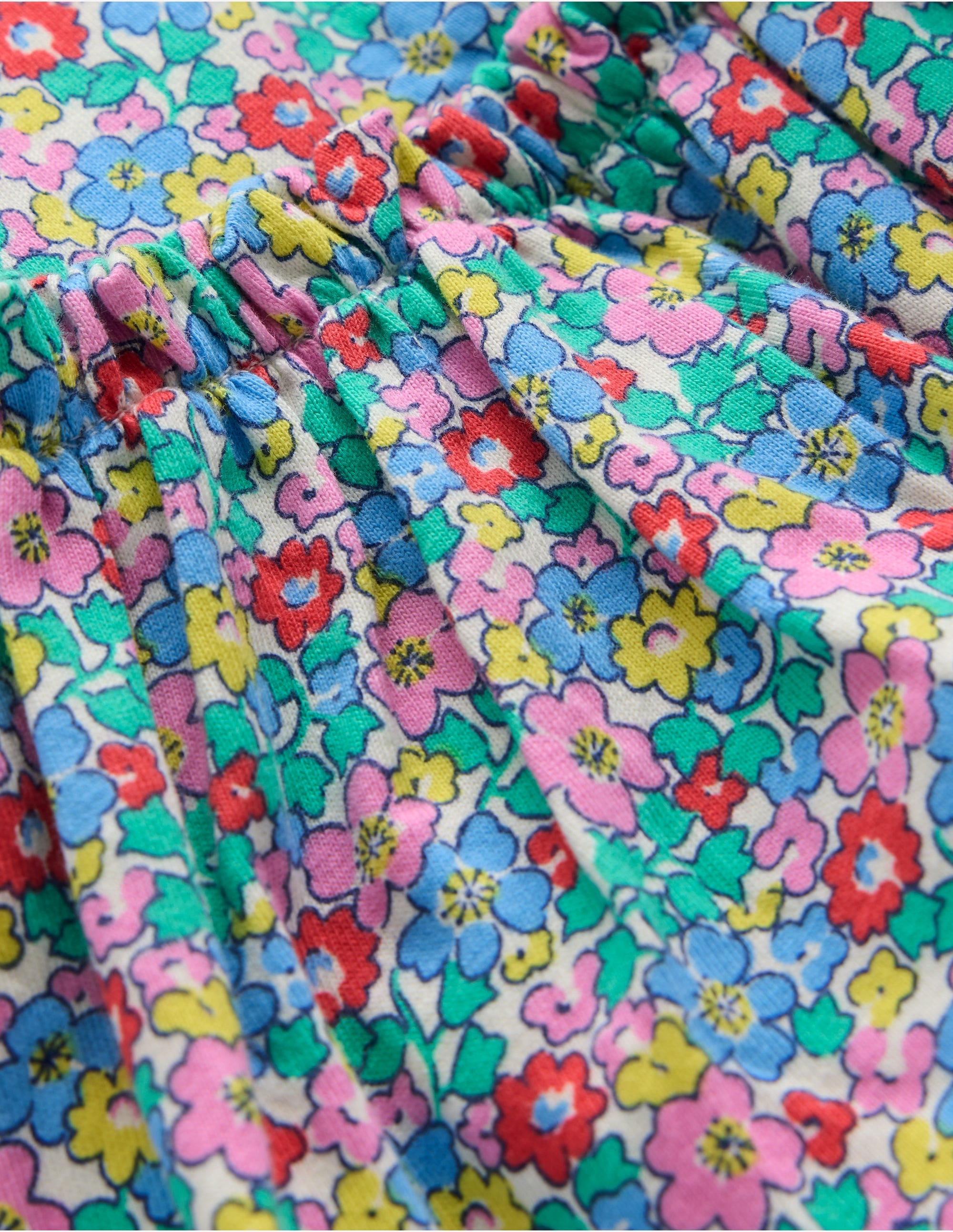 Jupe midi en jersey-Bunt Blumenbeet - Image 3