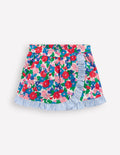 Wickel-Skort mit Rüschen-Bunt Blumenstrauß