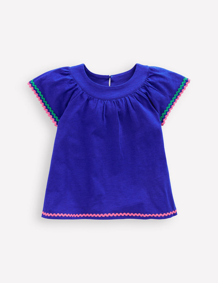 Hübsches Oberteil mit Zierdetail-Black