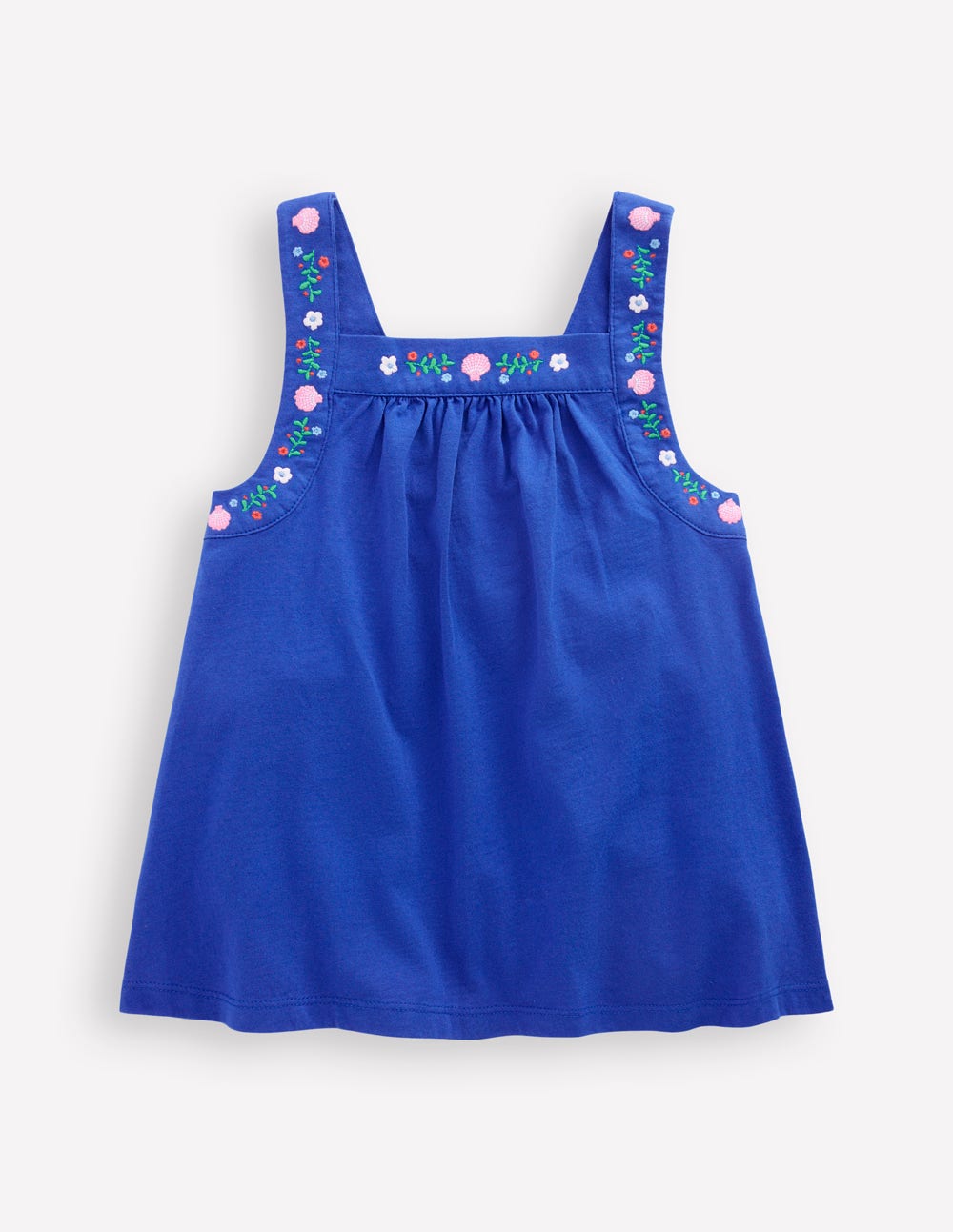 Top sans manches brodé-Bleu galerie - Image 1