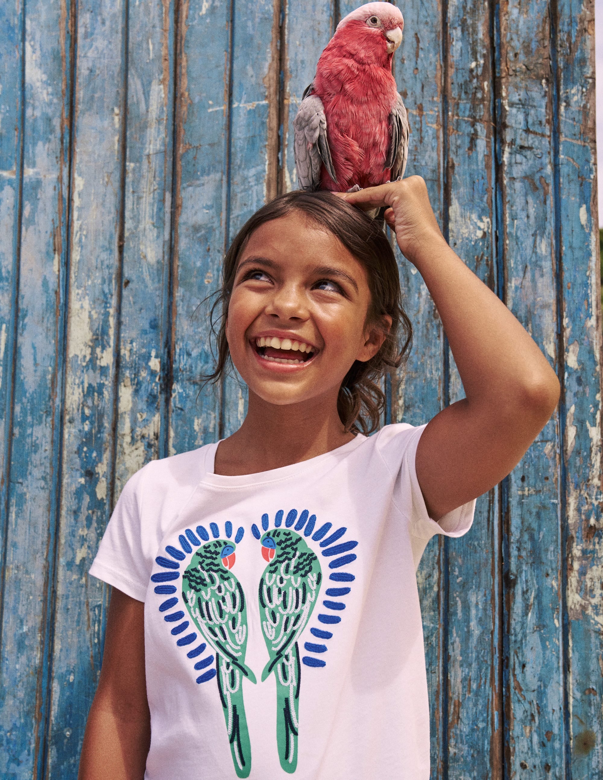 T-shirt Bay en bouclé-Blanc Oiseaux - Image 7