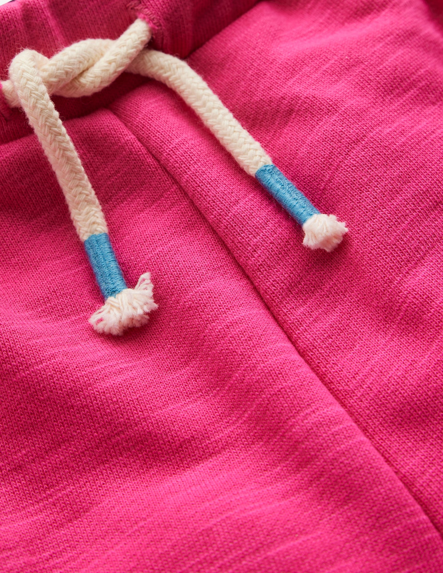Jersey-Shorts mit Bommelbesatz-Himbeerrosa