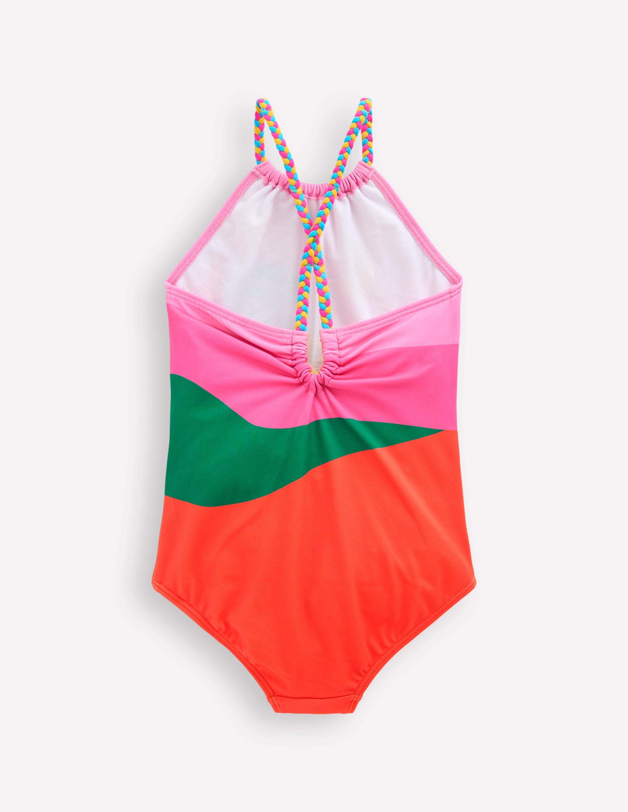 Maillot de bain à boucle au dos-Motif jungle placé - Image 2