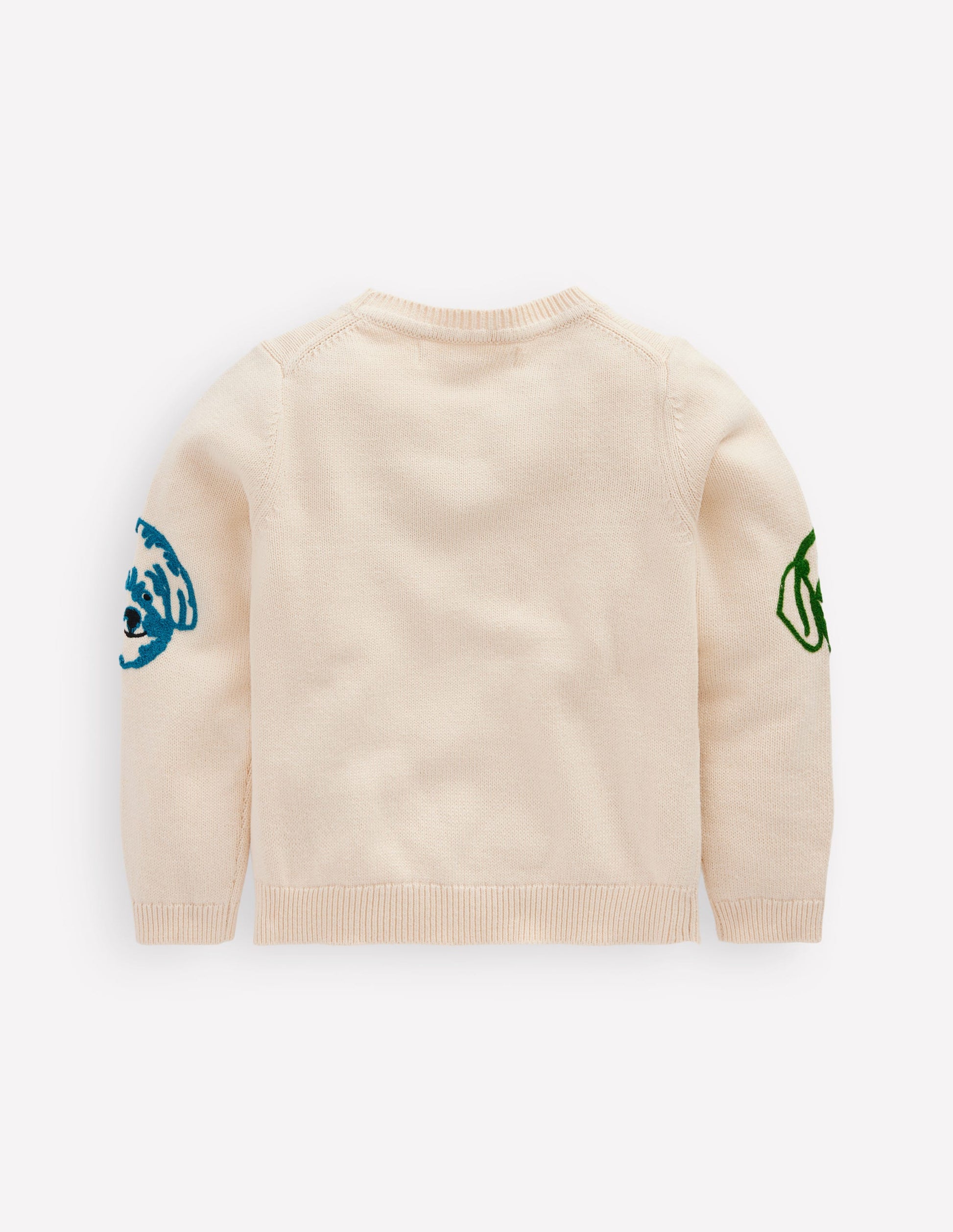 Origineller Pullover mit Logo-Warmes Naturweiß Hunde-3