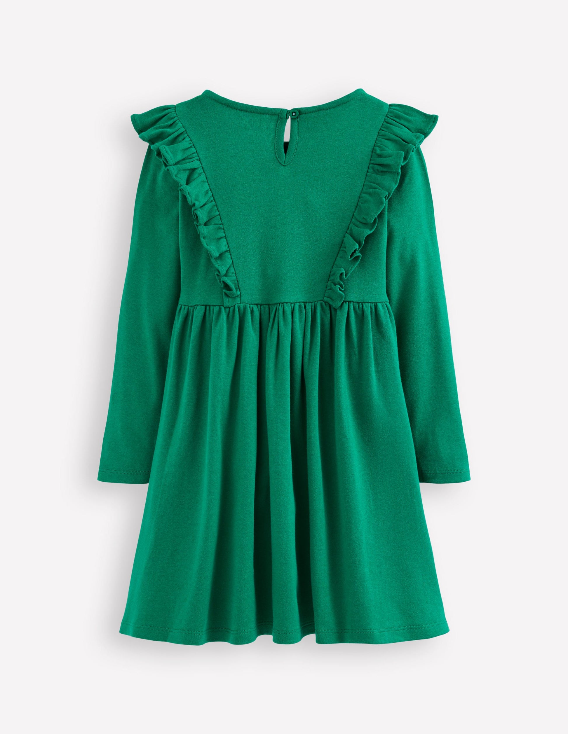 Robe corsage brodée-Vert joyau-3