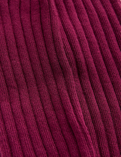 Collant côtelé-Glycine profond-3
