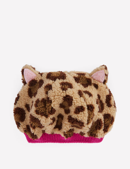 Originelle Baskenmütze-Mohair, Leopardenmuster-2