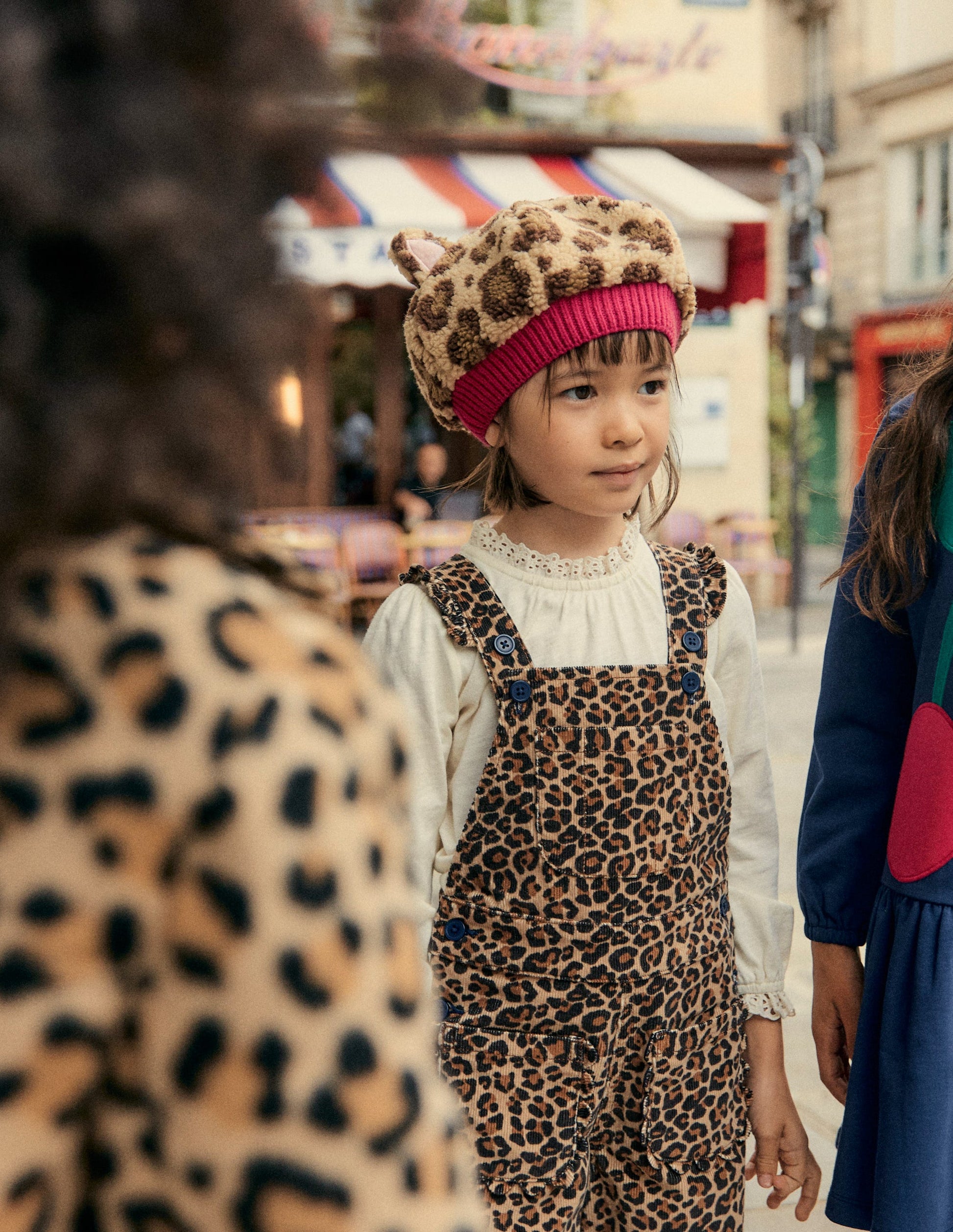 Originelle Baskenmütze-Mohair, Leopardenmuster-4