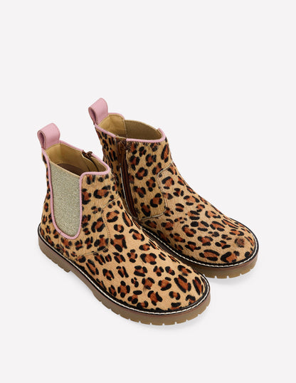 Bottines Chelsea en cuir-Cœurs folk rouge rockabilly-2