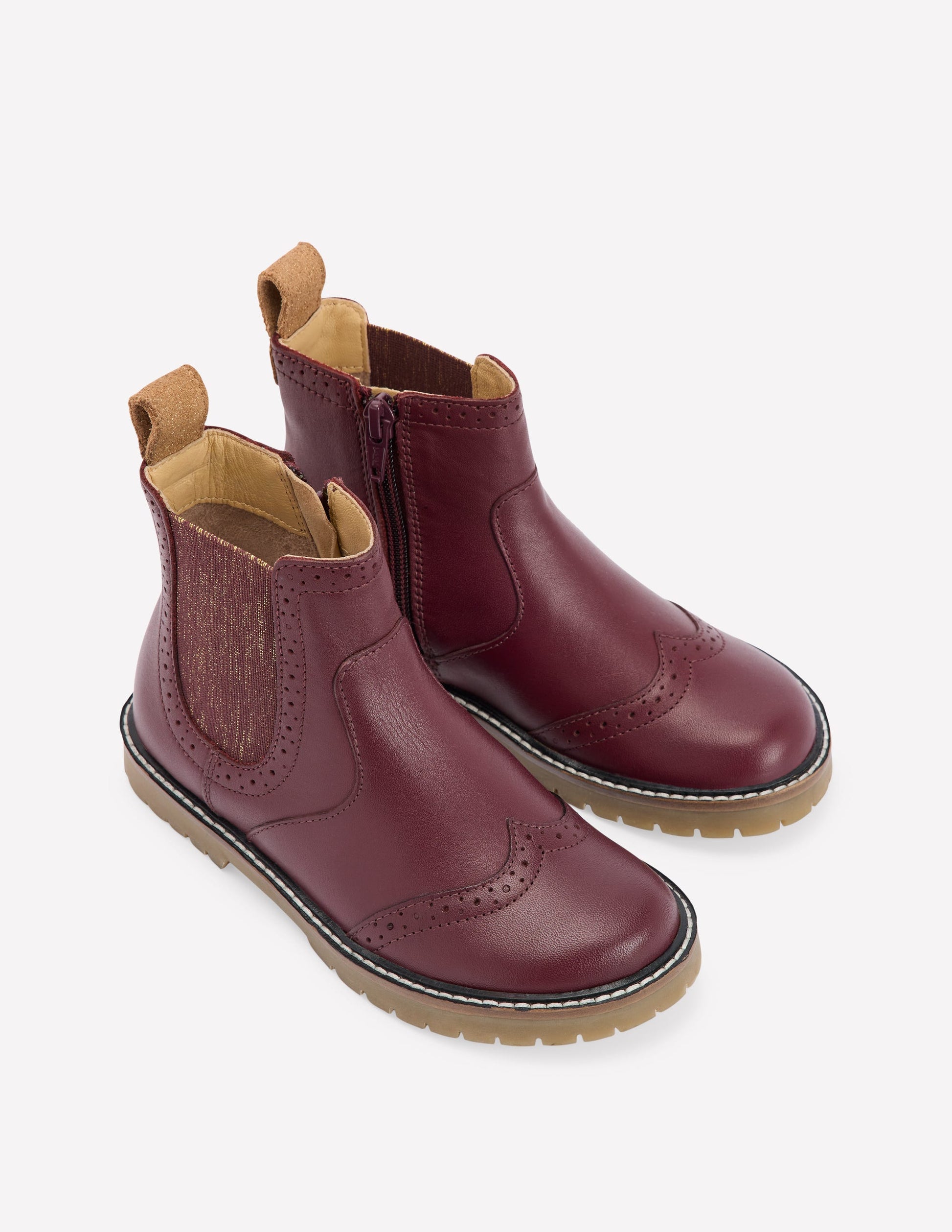 Chelsea-Stiefel aus Leder-Oxblood-2
