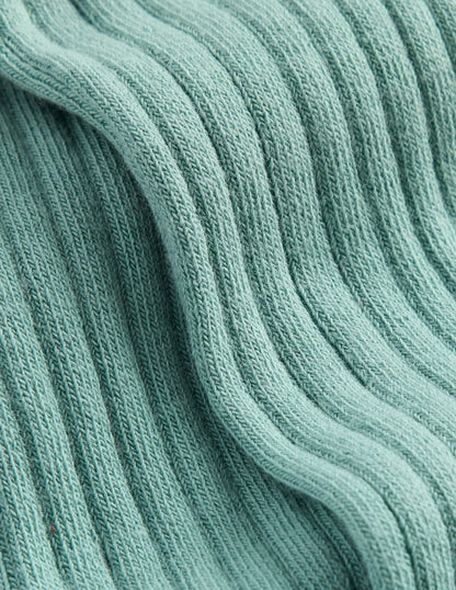 Gerippte Baby-Strumpfhose-Eukalyptus-2