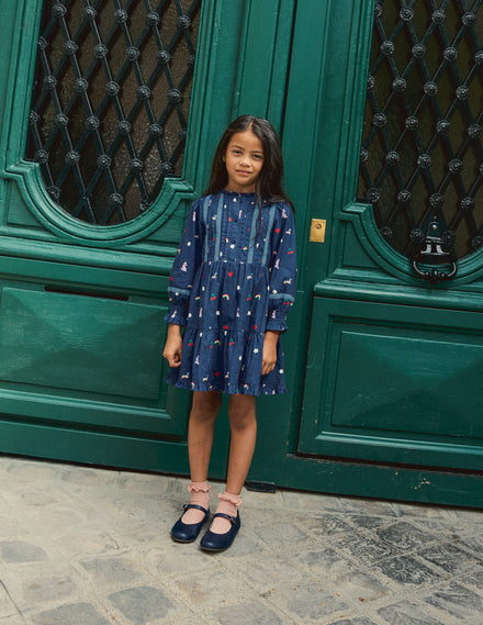 Mary-Jane-Schuhe-Marineblau