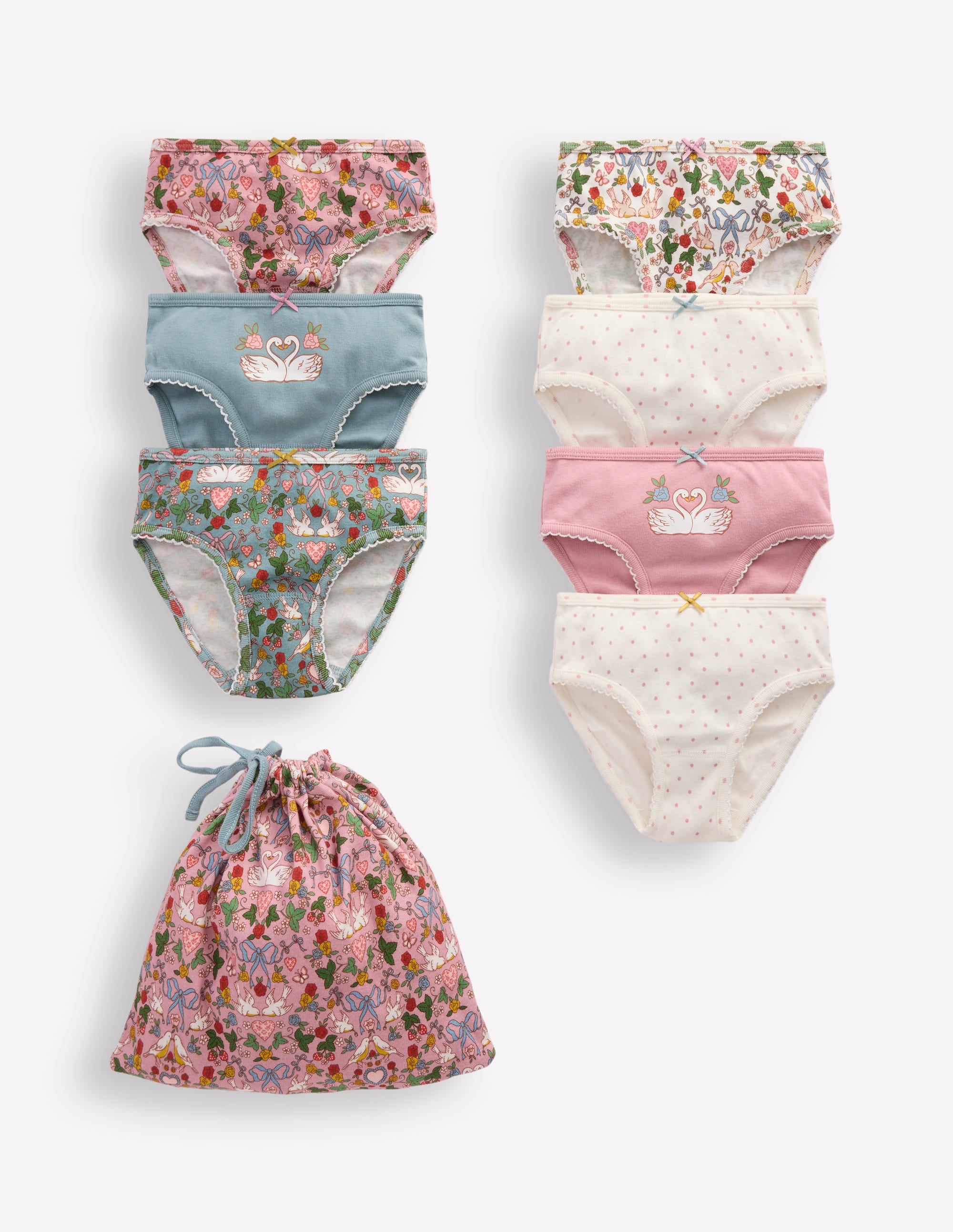 Unterhosen im 7er-Pack-Festlich Schwäne - Image 1