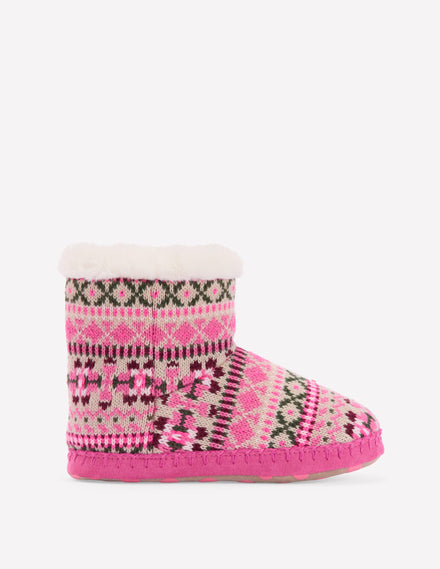 Fair-Isle-Hausstiefel-Klassisch Fair-Isle