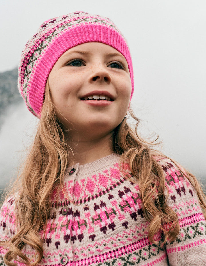 Fair-Isle-Baskenmütze-Klassisch Fair-Isle