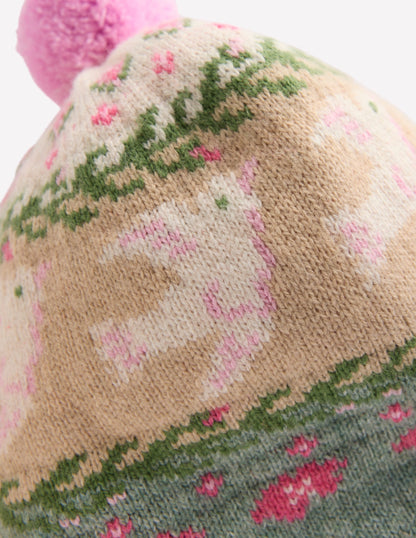 Fair-Isle-Set für Babys-Sanftes Jade Meliert Vögel-2