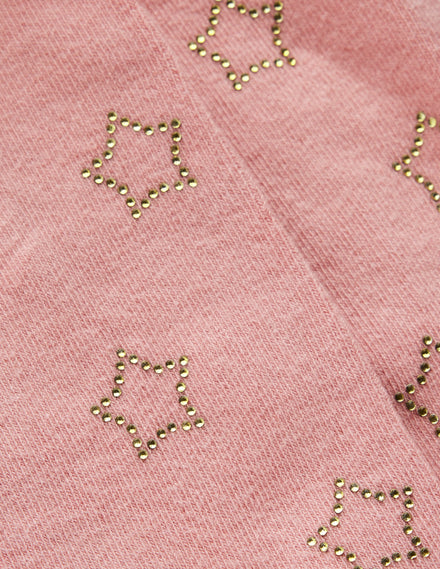 Strumpfhose mit Glitzerdesign-ROSA