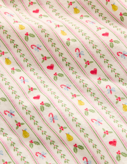 Long Sleeve Pointelle Top-Soft Ivory Nutcracker Stripe-4