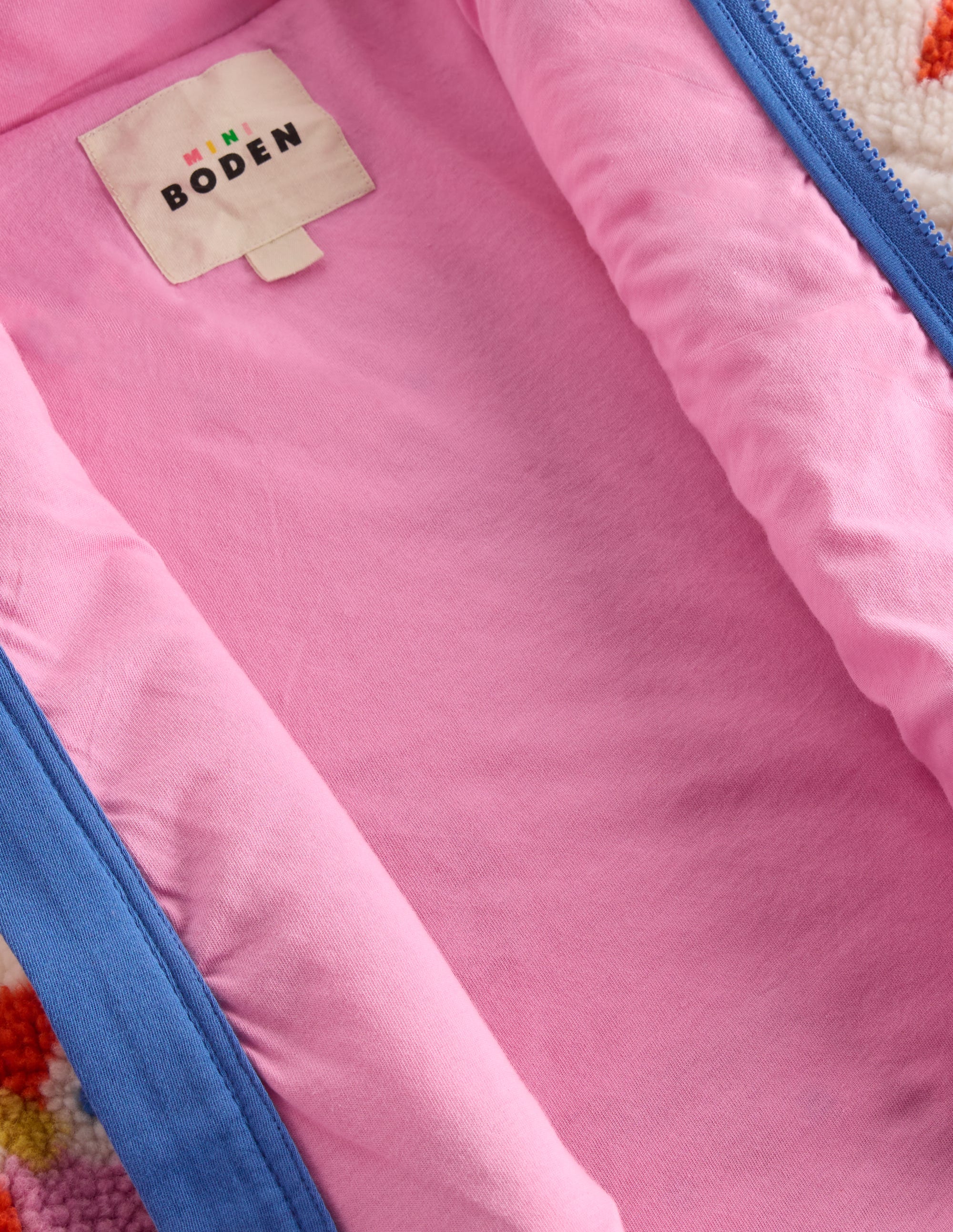 Veste zippée Eden en borg-Chouettes orange foncé - Image 4