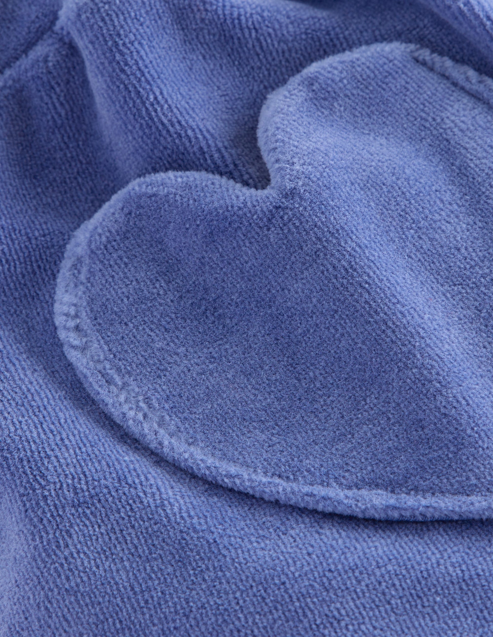 Bas de jogging en velours à poches cœurs-Bleu Tendre-3