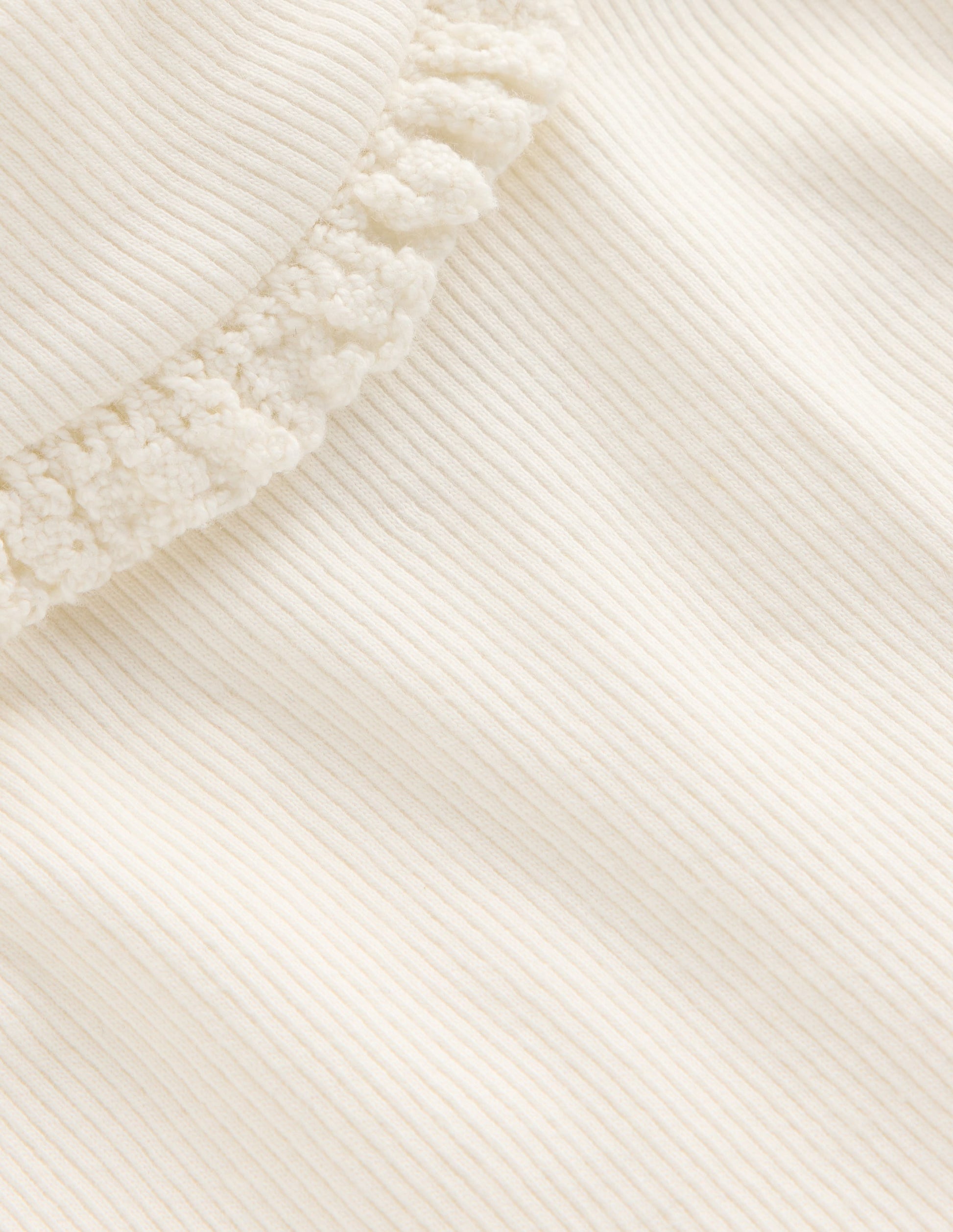 Ribbed Roll Neck Top-Ivory-6