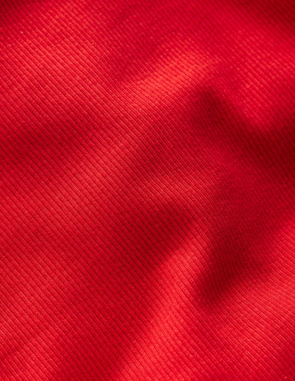 Geripptes Rollkragenoberteil-Mohnblumenrot-3