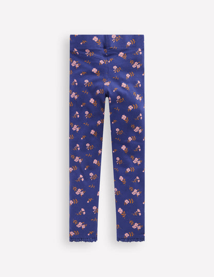 Legging côtelé-Motif Sprig bleu tribord-2