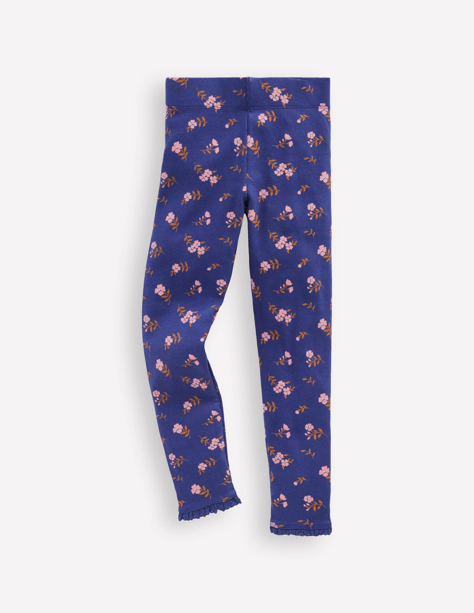 Legging côtelé-Motif Sprig bleu tribord-1