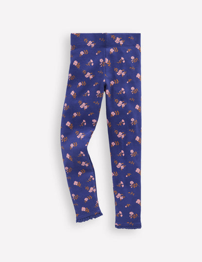 Legging côtelé-Motif Sprig bleu tribord-1