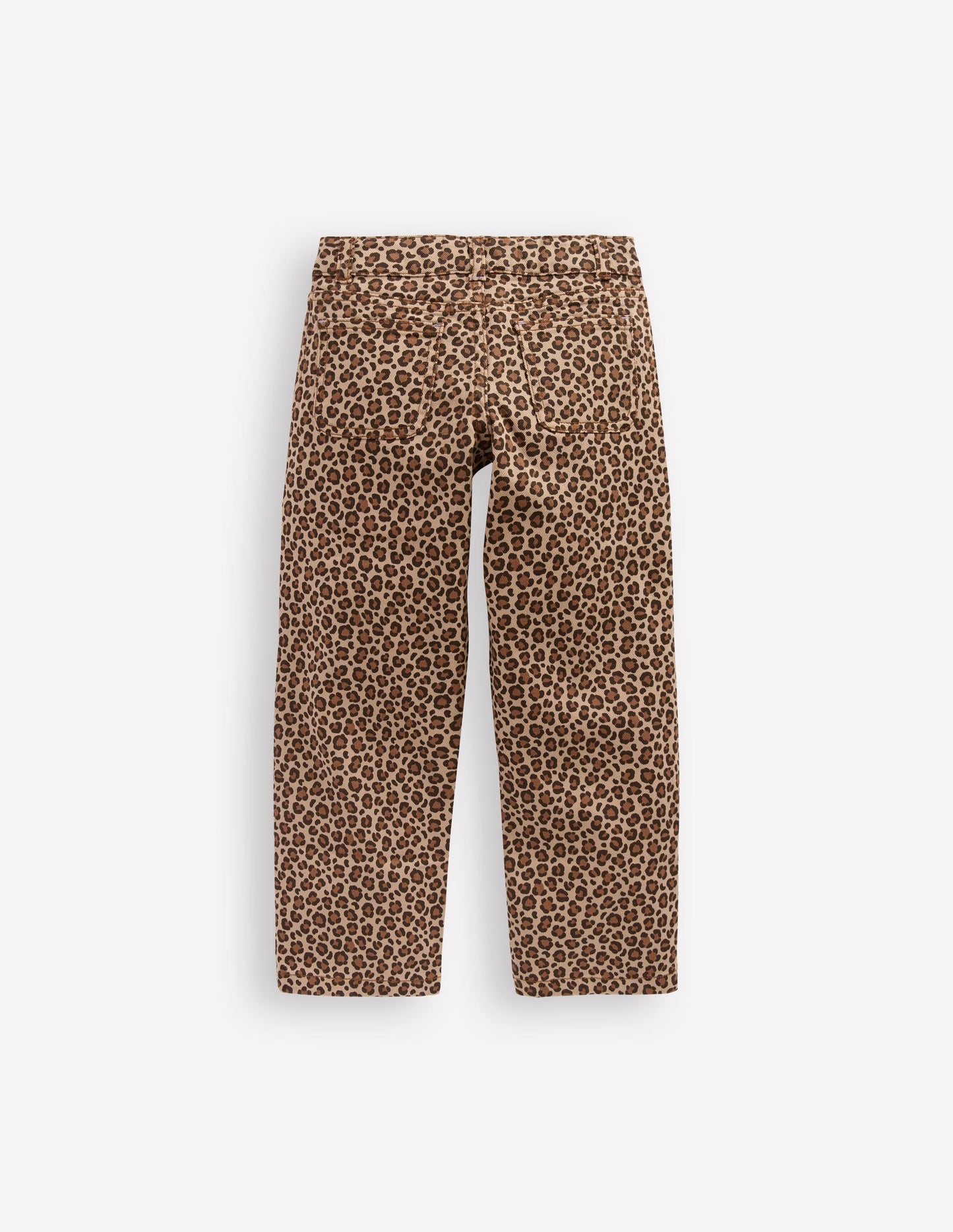 Hose mit aufgesetzten Taschen-Leopardenmuster