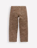 Patch Pocket Trouser-Leopard Print