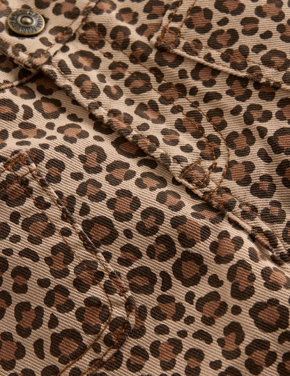 Hose mit aufgesetzten Taschen-Leopardenmuster-3