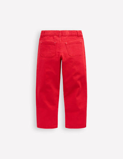 Hose mit aufgesetzten Taschen-Mohnblumenrot-2