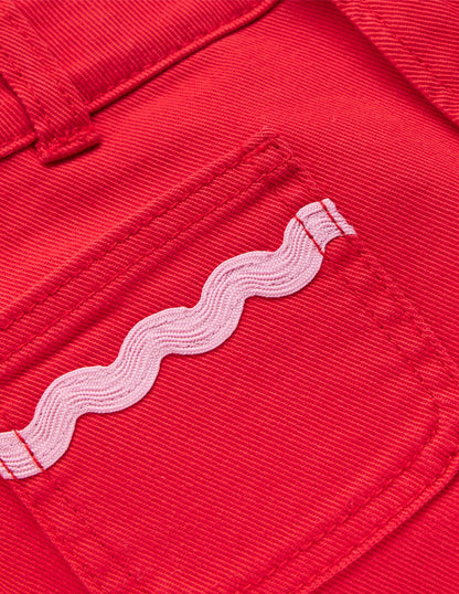 Hose mit aufgesetzten Taschen-Mohnblumenrot-3