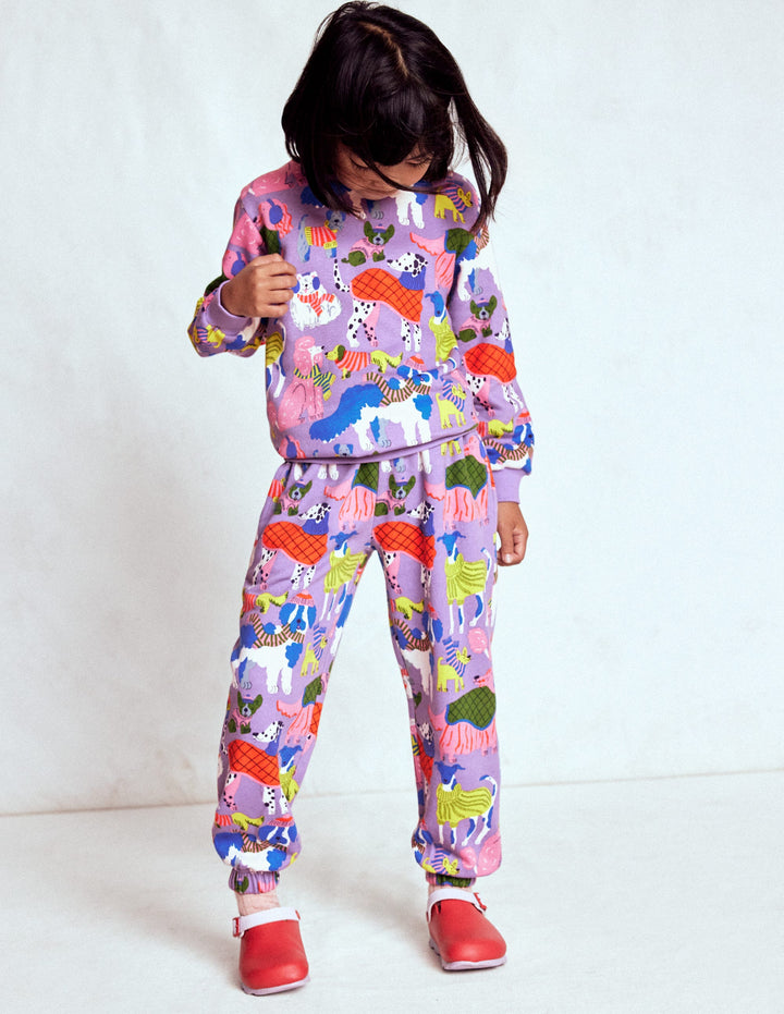 Bedrucktes Sweatshirt-Hunde im Kuscheloutfit