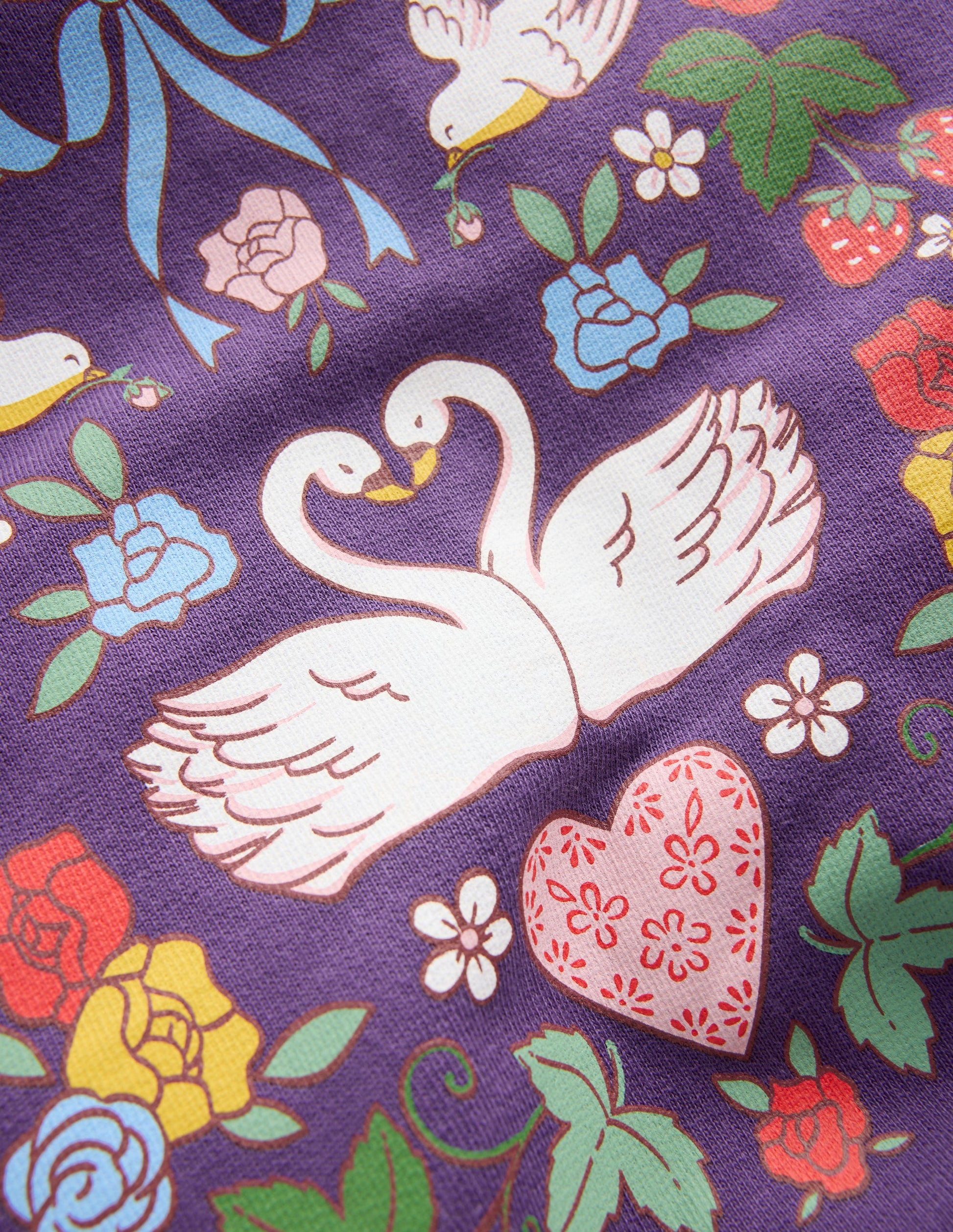 Sweat imprimé-Tourtereaux violet mystique-3