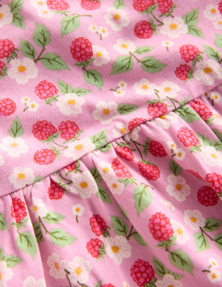 Robe Posie à manches longues en jersey-Baies vintage lavande doux
